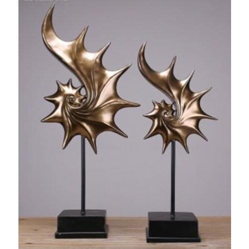 Resin craft gifts home decoration Imitation wood restoring ancient ways Conch furnishing articles sculptures crafts statue