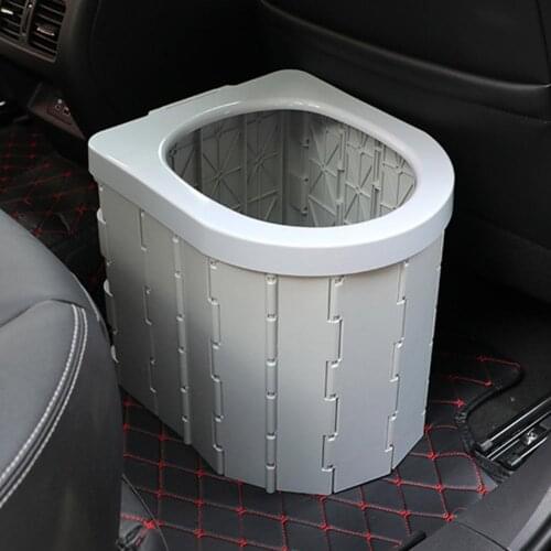 Portable trash can, one-piece easy installation, strong load-bearing adult practical travel folding trash can