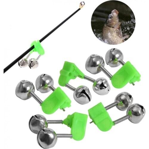 Fishing Tools 5pcs/lot Bite Alarms fishing Rod Bells Fishing Accessory Rod Clamp Tip Clip Bell Ring