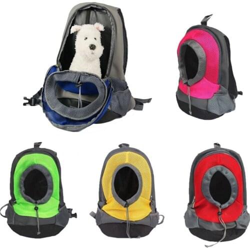 Outdoor Pet Dog Carrier Backpack Portable Durable Puppy Double Shoulder Bag Kitten Breathable Mesh Travel Backpack Pet Supplies