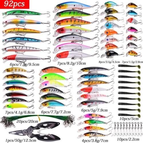 Mix Fishing Lure Kit Wobbler Set Crankbaits Fresh/Salt Water Isca Artificial Hard Bait Wobblers For Bass Fishing Tackle Goods