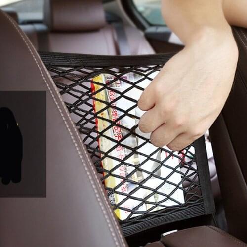 Car storage bag seat elastic mesh bag car shape for Hyundai ix35 iX45 iX25 i20 i30 Sonata,Verna,Solaris,Elantra,Accent,Veracruz