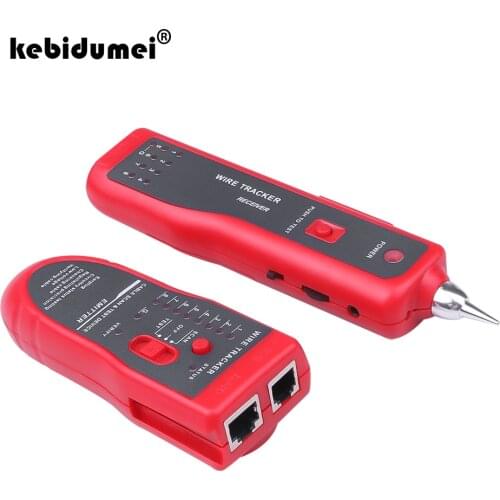 Kebidumei Network Cable Tester Detector RJ11 RJ45 Cat5 Cat6 Telephone Wire Tracker Tracer Toner Ethernet LAN Line-Finder Tool