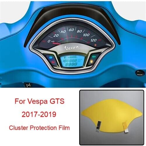 Motorcycle Speedometer Cluster Scratch Protection Film Screen Protector TPU film Clear For Vespa GTS 2017 2018 2019