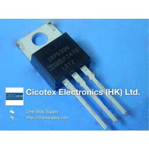 10pcs/lot IRF530NPBF TO220AB MOSFET N-CH 100V 17A TO-220AB