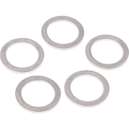 10Pcs Oil Drain Plug Gaskets Seal Washer 21513-23001 For Hyundai Kia Silver