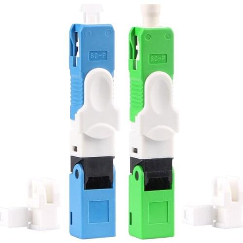 100PCS/Pack FTTH ESC250D SC UPC Single-Mode SC APC Optical Fiber quick connector SC PC Embedded type ESC250D SC Connector