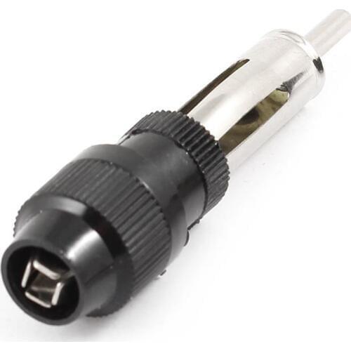 2pcs Auto Car Radio AM/FM Antenna Adapter Male Plug Connector Black