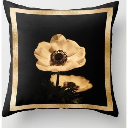 45*45cm Peach Skin Fabric Marble Pattern Soft Comfortable Bed Pillowcase Home Room Fashion Square Print Pillow Cover