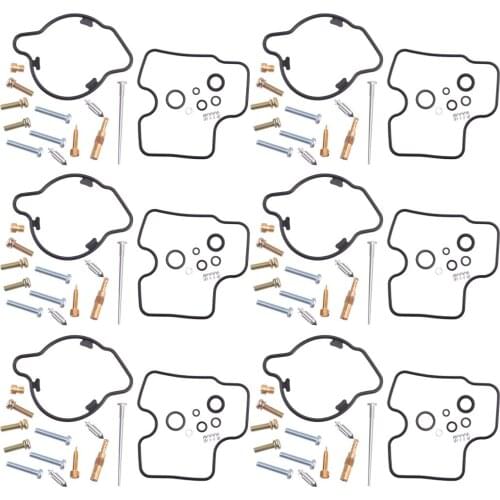 6 Sets Carburetor Repair Kit Motorcycle Fit for Honda GL1500CD Valkyrie 2001-2003 GL1500CT 1998-2000 GL1500G Valkyrie 1997-2000