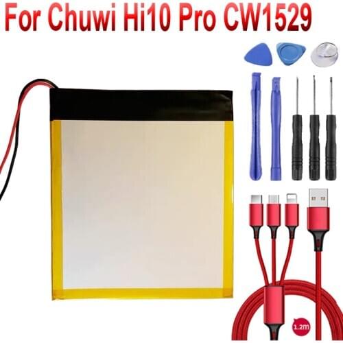 3.7V Battery for Chuwi Hi10 Pro CW1529 10.1" Tablet inner 30125130 +USB cable+toolki