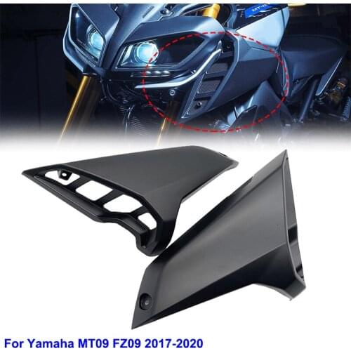 MT FZ 09 Motorcycle Carbon Fiber Side Tank Fairing Air Intake Cover Panel For Yamaha MT09 FZ09 FZ-09 MT-09 2017 2018 2019 2020