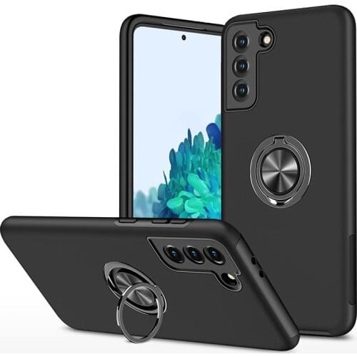 Armor Shockproof Case for Samsung S21 Plus Note 20 ultra S20 FE A51 A71 M51 A12 A32 A52 A72 Back Cover Magnetic Car Ring Holder