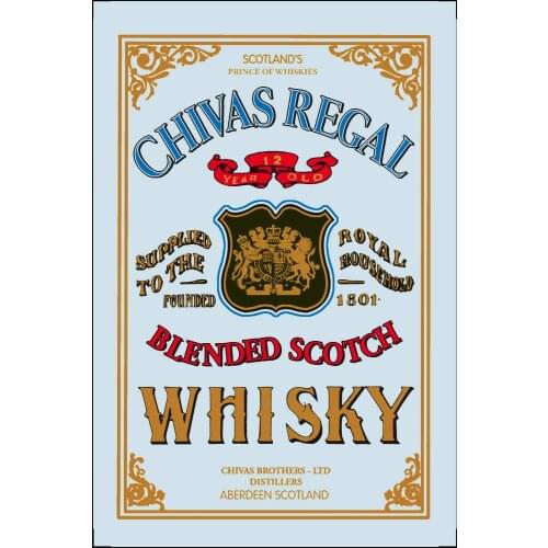 Chivas Scotch Whisky Wall Decor Retro Metal Tin Sign 8x12 Inch