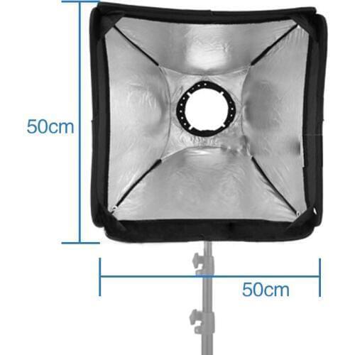 Mcoplus 20x20"/50x50cm Speedlight Flash Softbox Diffuser for Nikon D7100 D5300 D3100, Canon 580EXII 580EX 430EXII 430EX