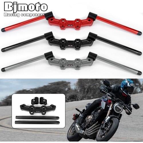 CB 650R Motorcycle Clip on Adjustable Handlebars Handle Bar With Adapter For Honda CB650R 2019 2020 2021 Handlebar Clip-On