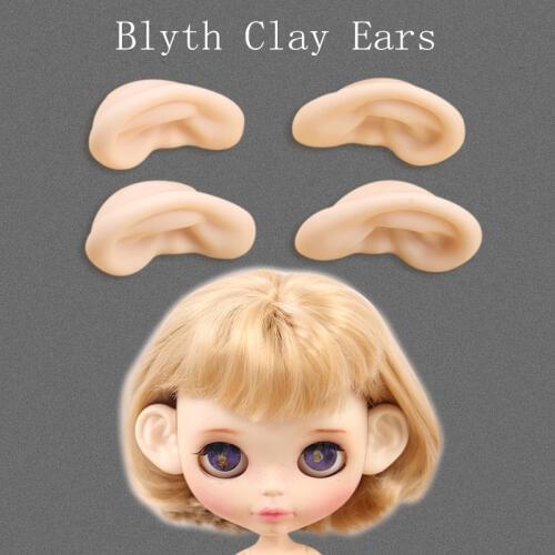 Blyth doll Resin material Ears 4 kinds of styles white skin for the 12 inches 1/6 doll for Blthe,ICY,Jessi five BJD