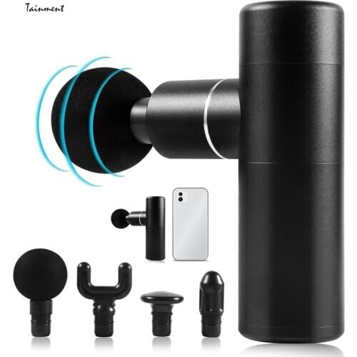 Mini Massage Gun Portable Muscle Massager Vibration Fascial Gun Body Relaxation Pain Relief Shaping Massager Fitness Equipment