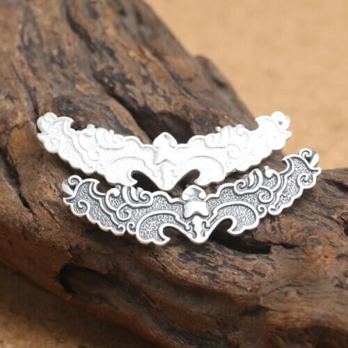 Manufacturers Wholesale S925 Sterling Silver Jewelry Vintage Thai Silver 990 Personality Bat Pendant