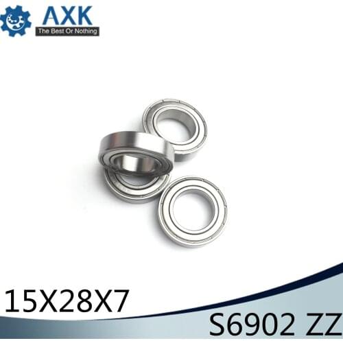 S6902ZZ Bearing 15*28*7 mm ( 10PCS ) ABEC-1 S6902 Z ZZ S 6902 440C Stainless Steel S6902Z Ball Bearings