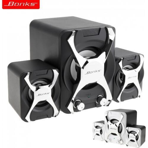 High Power 3D Stereo Subwoofer 2.1 PC Speaker Portable bass Music DJ Soundbar TV USB Computer Speakers For laptop Phone TV