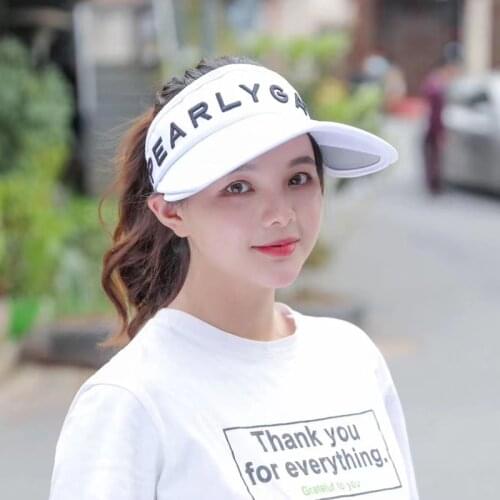 New Fashion Summer Sun Viosr Hats Empty Top Breathable Wide Visor Female Caps Sports Beach Sun Hats