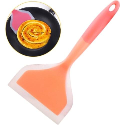 Silicone Spatulas Turners for Cooking Silicone Shovel for Baking Beef Meat Egg Scraper Heat-Resistant Cake Turners Tools