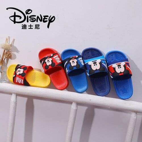 Summer new Disney Mickey cartoon slippers non-slip indoor home bathroom parent-child wear flip-flops