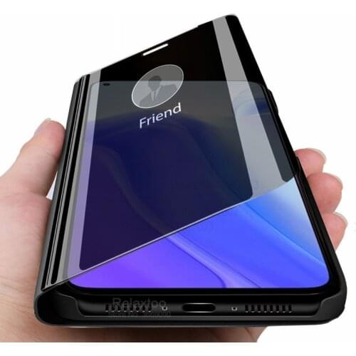 Smart mirror flip phone cover case for xiaomi xiomi xaomi mi10t mi 10t t10 10 t pro lite light 6.67'' magnetic stand coque funda