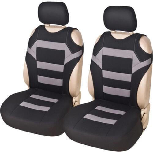 2 Pieces Set Universal Car Seat Covers Mesh Sponge Interior Accessories T Shirt Design Front Car Seat Cover for Car/Truck/Van