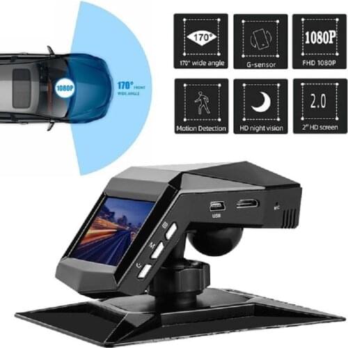 1080P Full HD Dash Cam Car Video Driving Recorder with Center Console LCD Car DVR Video Recorder Parking Monitor