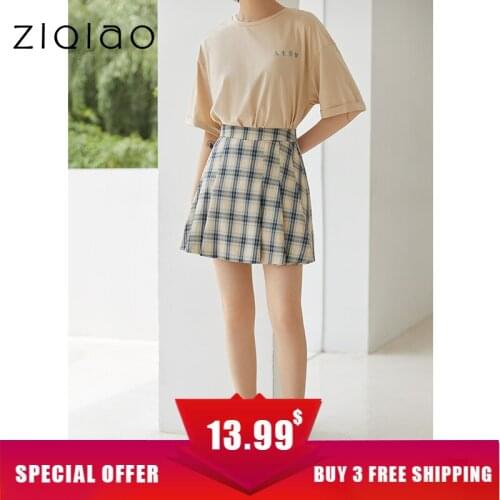 Женские плиссированные юбки ZIQIAO China At AliExpress