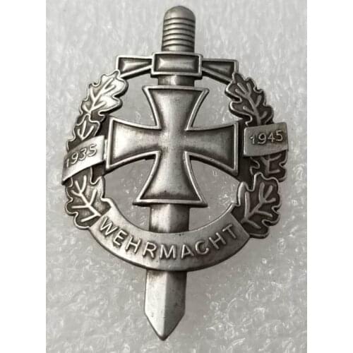 WW2 German Army Military Wehrmacht WH Pins Badge Commemorative Coins Medal Coins Collectibles Badge COPY