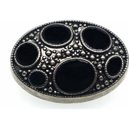 10PCs Plastic Sewing Button Scrapbooking Oval Pattern Single Hole Dot Oil Buttons Costura Botones Decorate AC0012