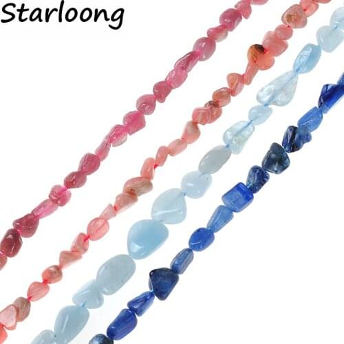 3*5*8MM Irregular Shape Freeform Chip Gravel Natural Stone Strand Beads Rhodochrosite Stone For DIY Jewelry Making Bracelet