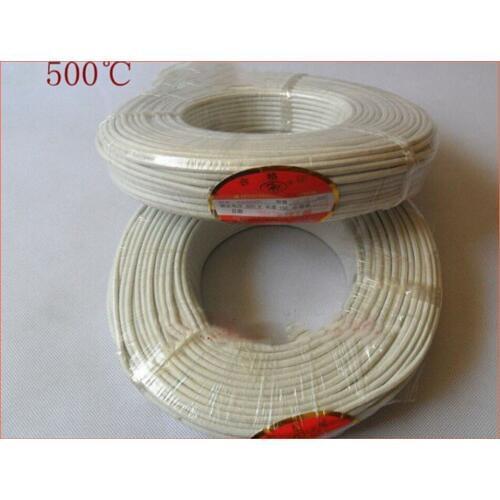 3m),6 square mica high temperature line 500 degrees high temperature wire CN500 fire-resistant wire