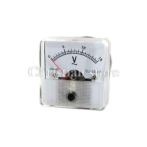 Plastic Housing AC 15V Analog Voltage Panel Voltmeter