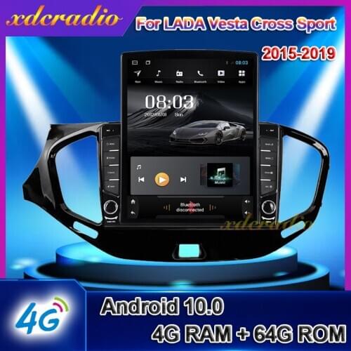 Xdcradio 10.4" Tesla Style Vertical Screen Android 10.0 For LADA Vesta Cross Sport Car Radio Multimedia Player GPS Navigation