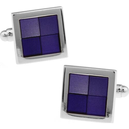 Free Shipping Enamel Cufflinks Copper Purple Enamel Square Design Best Gift For Men Cuff Links Wholesale&retail