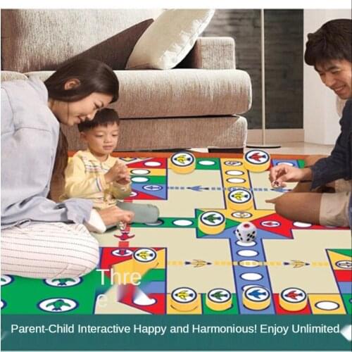 Large Flying Chess 80CM Crawling Carpet Pad Childrens Educational Toys Game Chess Parent-child Interactive Entertainment