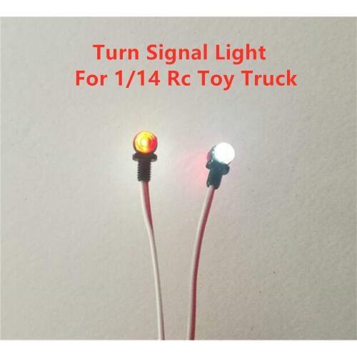 Colorful Turn Signal Light For 1/14 Rc Truck Tamiya Scania R620 56323 R730 MAN TGX 56325 BENZ 3363 3348 56357 Actros Body