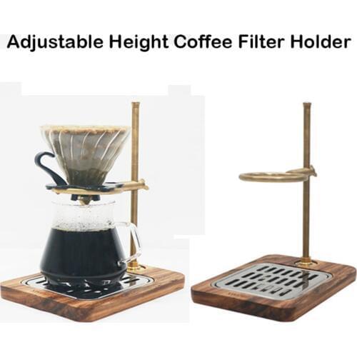 Coffee Filter Holder Zingana Base Adjustable Coffee Filter Brewing Stand Coffee Dripper Stand Holder Rack Cafe Accessory