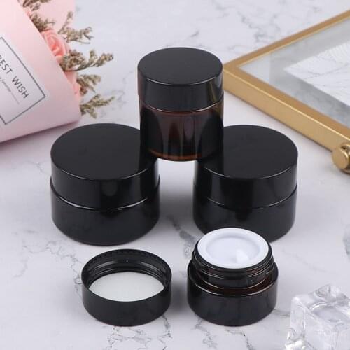 5G/10G/150G/20G Glas Amber Bruin Face Cream Flessen Lippenbalsem sample Container Jar Pot Make-Up Winkel Flesjes Groothandel