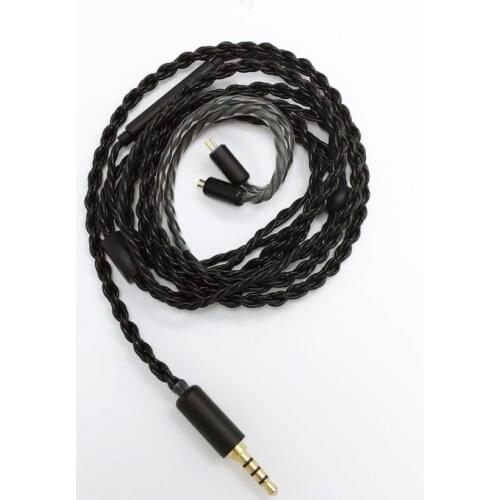 Cable 2 Pin 0.78mm mmcx 4 Core Copper Earphones Cable Replacement Balance 2.5mm Earbud Extension Cable Stereo Audio Headphones