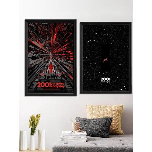 A Space Odyssey Movie Sci Fi Space Poster Home Wall Stiker Gift Art Silk Decor Prints Room