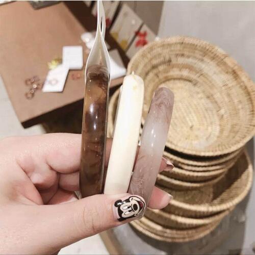 Summer New Design 3 colors Retro Resin Bangles Bracelets Women Girls lvory Twilight Marble Pattern Resin Bangle Prensent Vintage