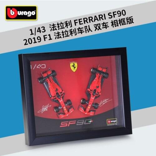 Bburago F1 RB15 SF90 W10 1:43 Scale Display frame Racing Diecast Metal Car Model For Collection Friend Gift