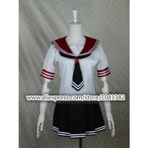Customized any size Mahiru Banba Cosplay Costumes Japanese Anime Akuma no Riddle Free Shipping (Top + Skirt + Necktie + Stocking