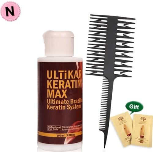Mini Portable 100ml Keratin Hair Repair Treatment Formalin 5% Professional Curly Hair Straightener Hair Extension Shiny Hair