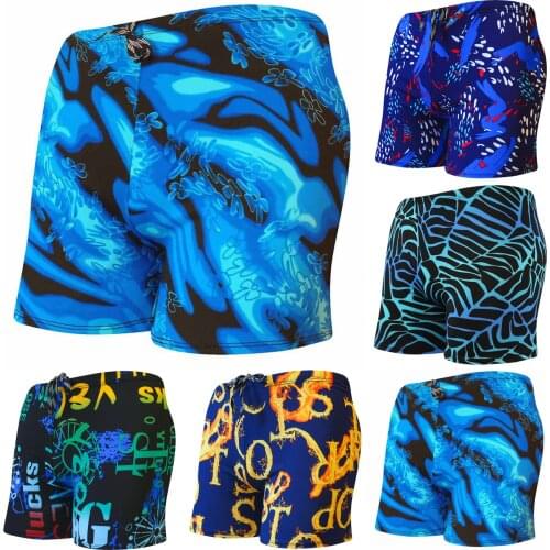 Mens Swimming Trunks Beach Shorts Letter Boxer Men Male Swim Pool Swimsuit Swimwear Bathing Pants Suit Maillot De Bain Homme